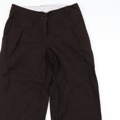 Womens UK Size 32 in Preworn Regular Fit  Brown Trousers