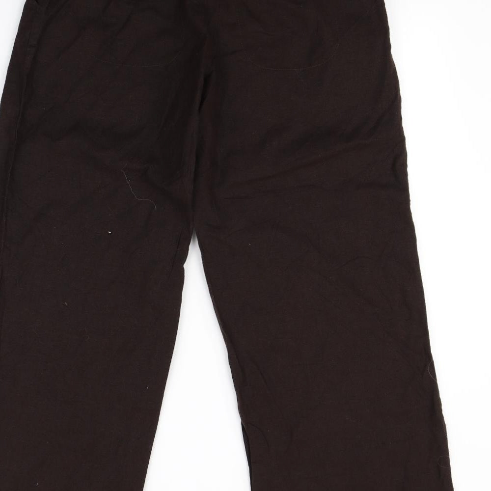 Womens UK Size 32 in Preworn Regular Fit  Brown Trousers