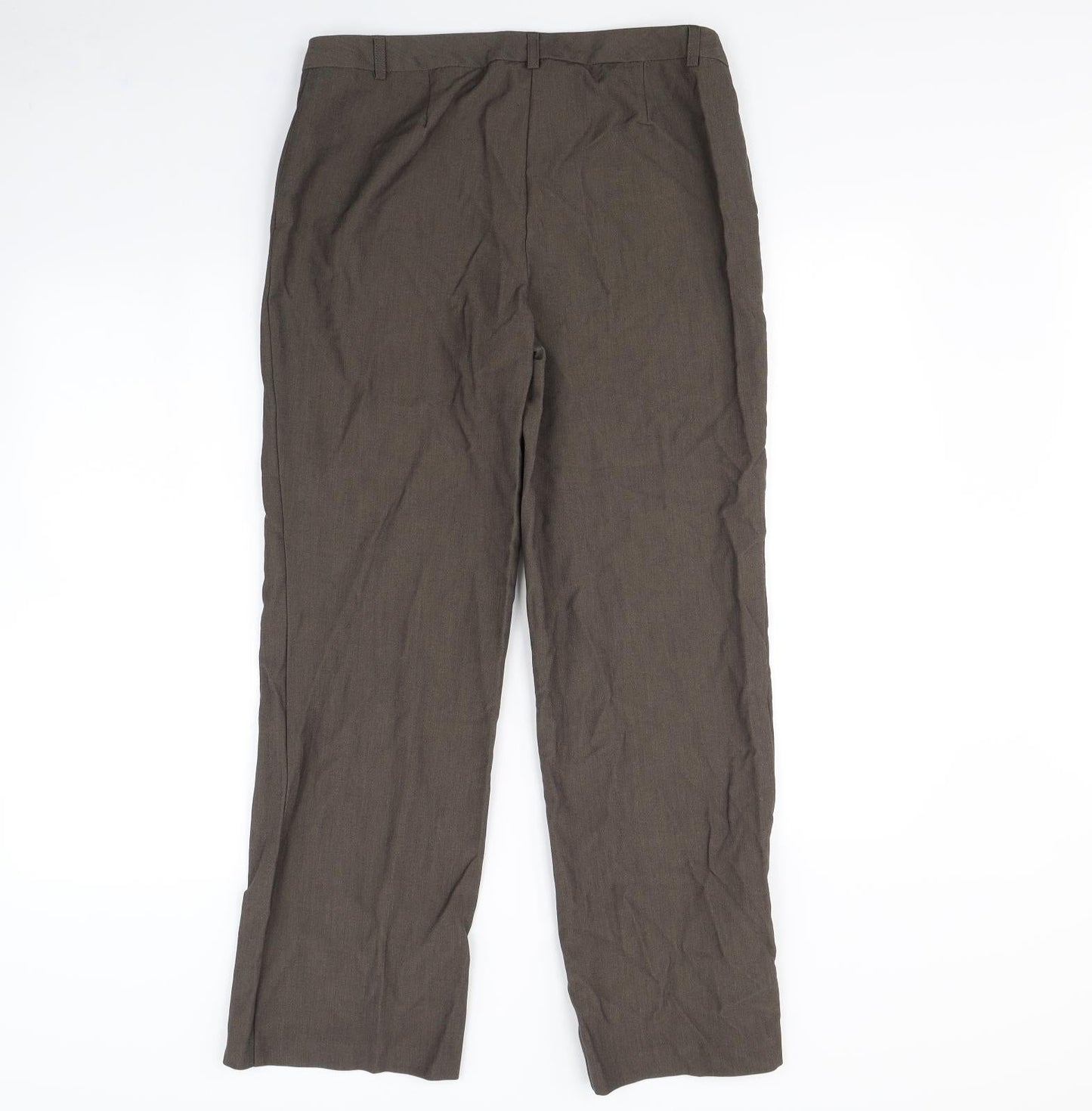 m&s Womens Brown   Dress Pants Trousers Size 12 L30 in
