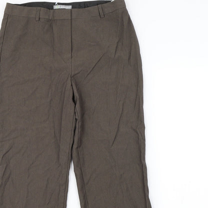 m&s Womens Brown   Dress Pants Trousers Size 12 L30 in