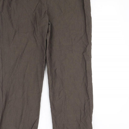 m&s Womens Brown   Dress Pants Trousers Size 12 L30 in