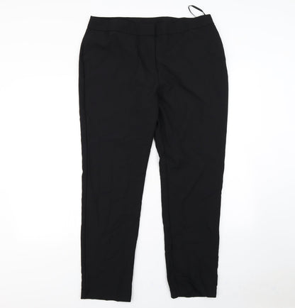 Womens UK Size 16 Preworn Regular Fit  Black Trousers