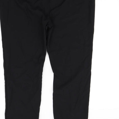 Womens UK Size 16 Preworn Regular Fit  Black Trousers
