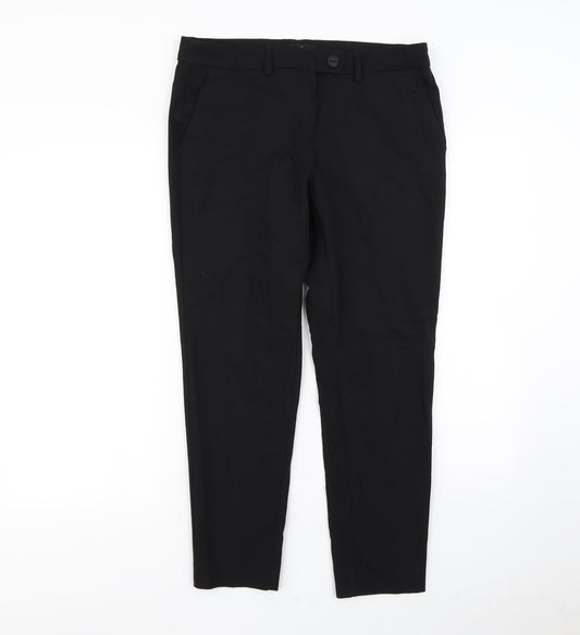 Womens UK Size 10 NEXT Regular Fit Dress Pants Black Trousers