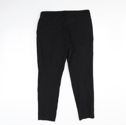 Womens UK Size 10 NEXT Regular Fit Dress Pants Black Trousers