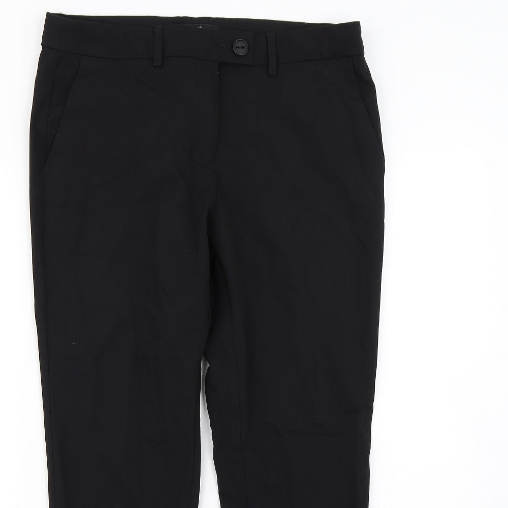 Womens UK Size 10 NEXT Regular Fit Dress Pants Black Trousers