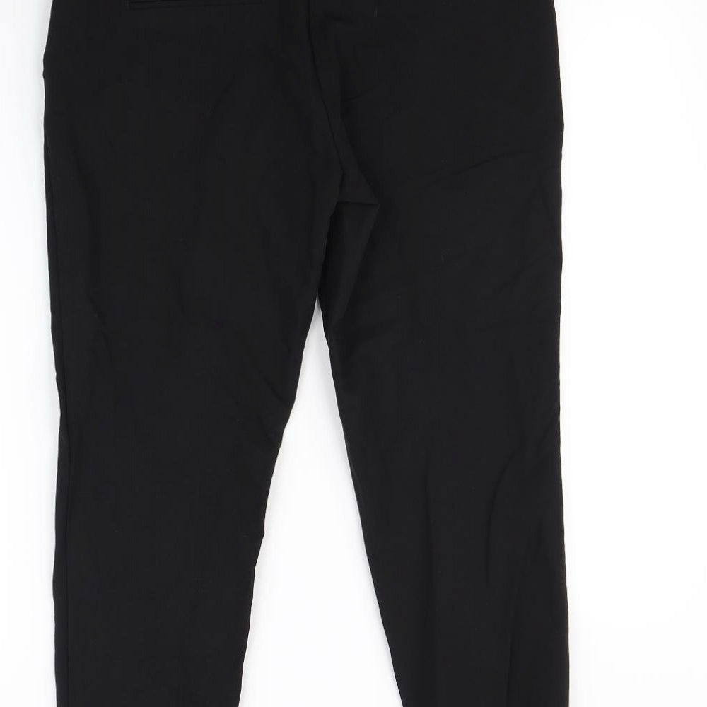 Womens UK Size 10 NEXT Regular Fit Dress Pants Black Trousers