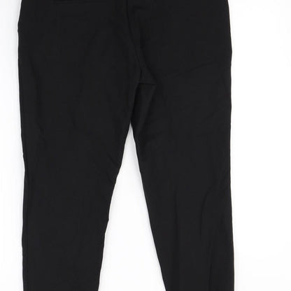 Womens UK Size 10 NEXT Regular Fit Dress Pants Black Trousers