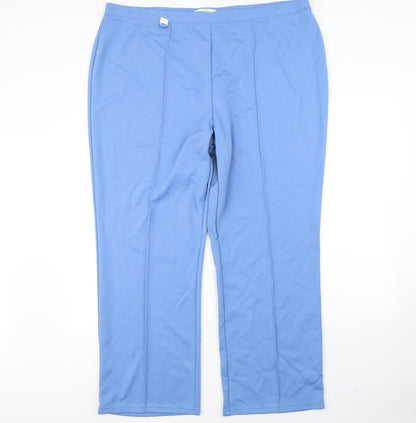 Womens UK Size 42 Classics Regular Fit  Blue Trousers
