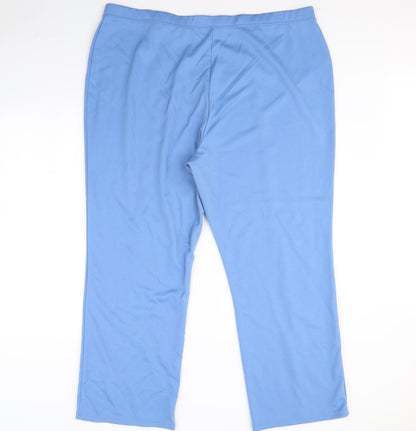 Womens UK Size 42 Classics Regular Fit  Blue Trousers