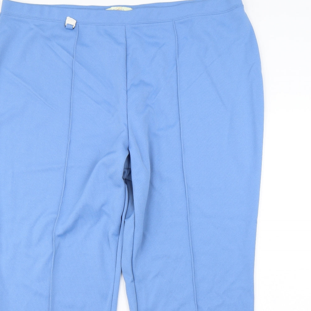 Womens UK Size 42 Classics Regular Fit  Blue Trousers