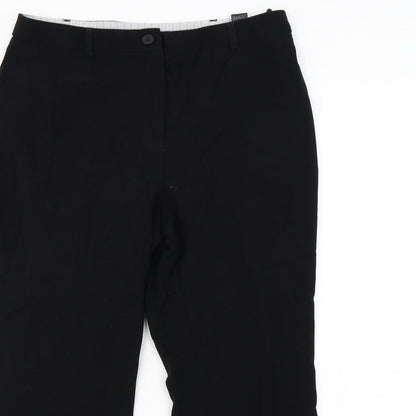 m&S Womens Black   Dress Pants Trousers Size 14 L23 in