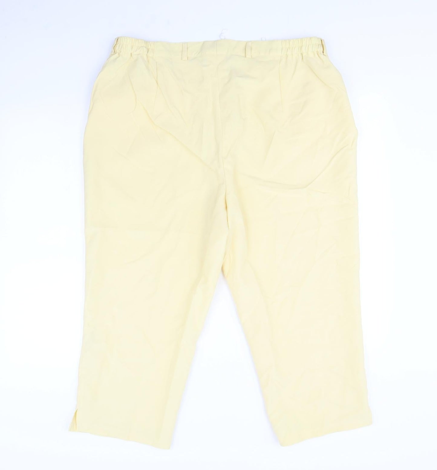 Womens UK Size 38 Preworn Regular Fit  Yellow Trousers