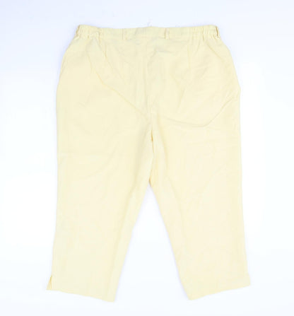 Womens UK Size 38 Preworn Regular Fit  Yellow Trousers