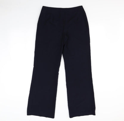M&s Womens Blue   Dress Pants Trousers Size 8 L30 in
