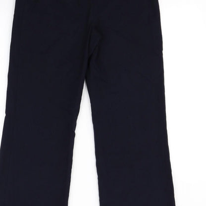 M&s Womens Blue   Dress Pants Trousers Size 8 L30 in