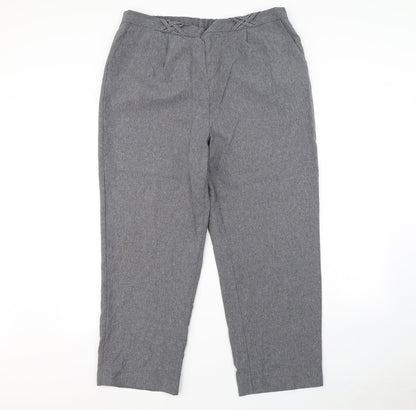Bm collection Womens Grey   Dress Pants Trousers Size 18 L30 in