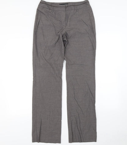Womens UK Size 30 in Preworn Regular Fit Dress Pants Grey Trousers