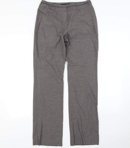 Womens UK Size 30 in Preworn Regular Fit Dress Pants Grey Trousers