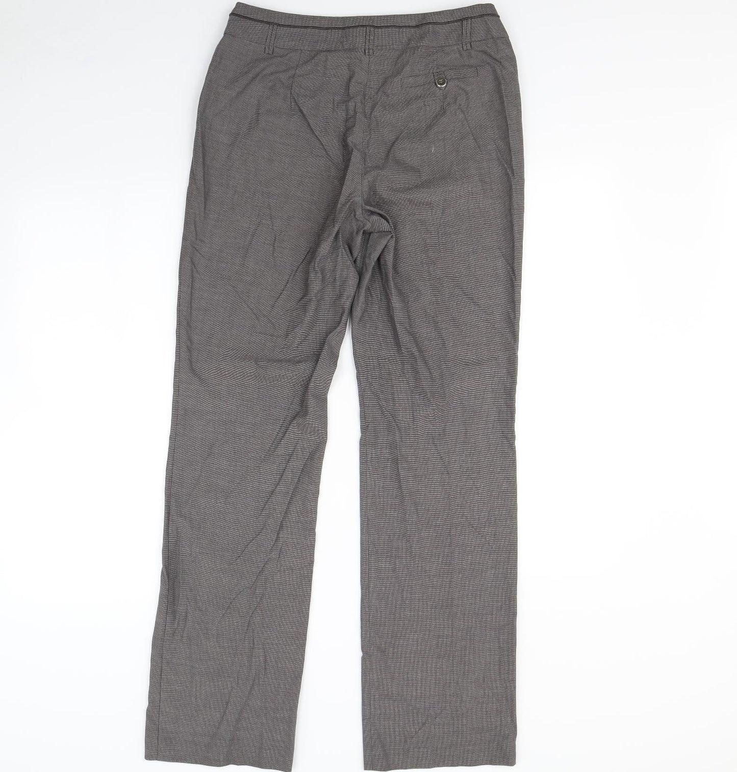 Womens UK Size 30 in Preworn Regular Fit Dress Pants Grey Trousers
