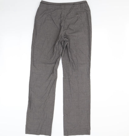 Womens UK Size 30 in Preworn Regular Fit Dress Pants Grey Trousers