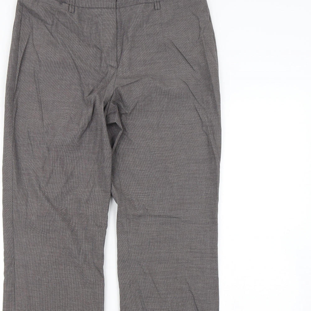 Womens UK Size 30 in Preworn Regular Fit Dress Pants Grey Trousers
