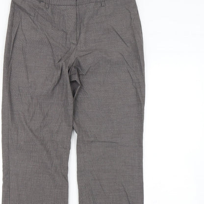 Womens UK Size 30 in Preworn Regular Fit Dress Pants Grey Trousers