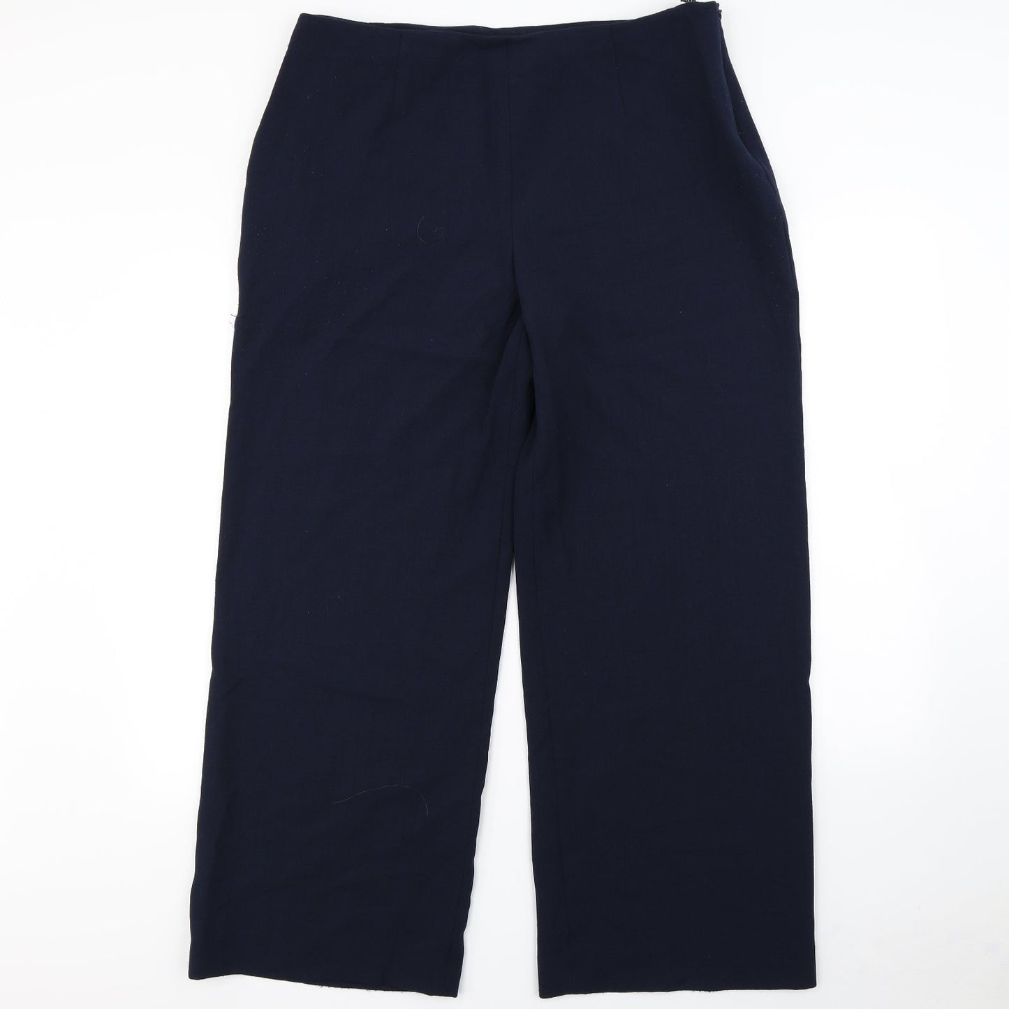 Womens UK Size 18 Alex & co Regular Fit Dress Pants Blue Trousers