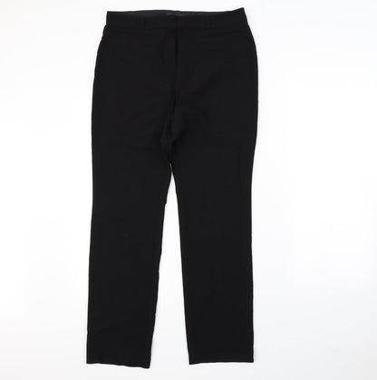 m&s Womens Black   Dress Pants Trousers Size 12 L29 in