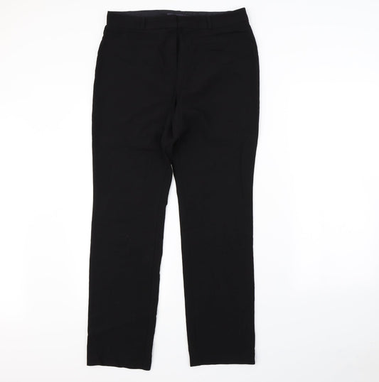 m&s Womens Black   Dress Pants Trousers Size 12 L29 in