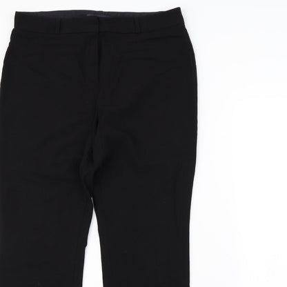 m&s Womens Black   Dress Pants Trousers Size 12 L29 in