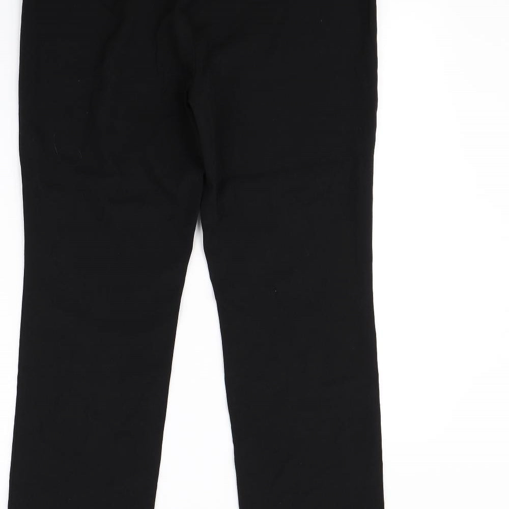 m&s Womens Black   Dress Pants Trousers Size 12 L29 in