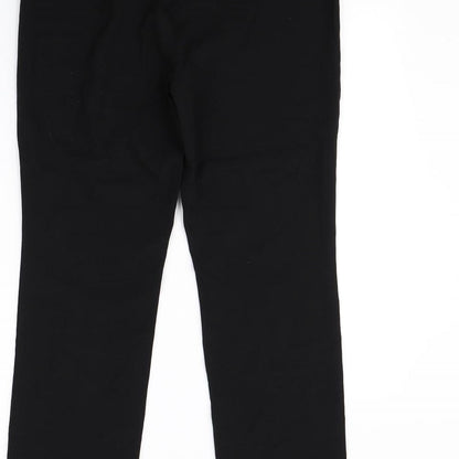m&s Womens Black   Dress Pants Trousers Size 12 L29 in