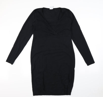 ML Womens Black   Bodycon  Size L