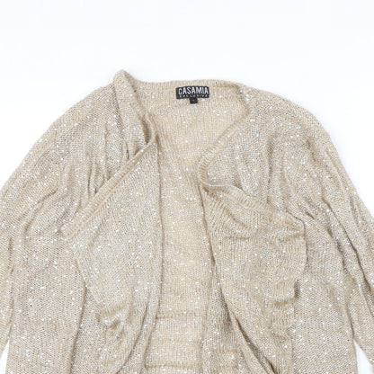 Casamia Womens Beige   Cardigan Jumper Size L