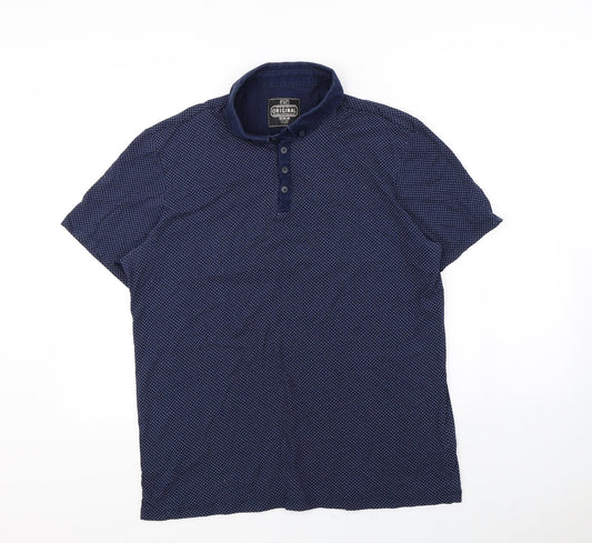F&F Mens Blue    Polo Size L