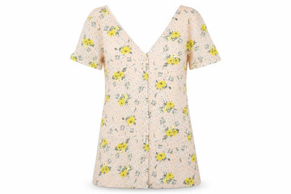 Glamorous Womens Pink Floral Rayon Mini  Size 10