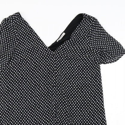 Glamorous Womens Black Polka Dot  Mini  Size M