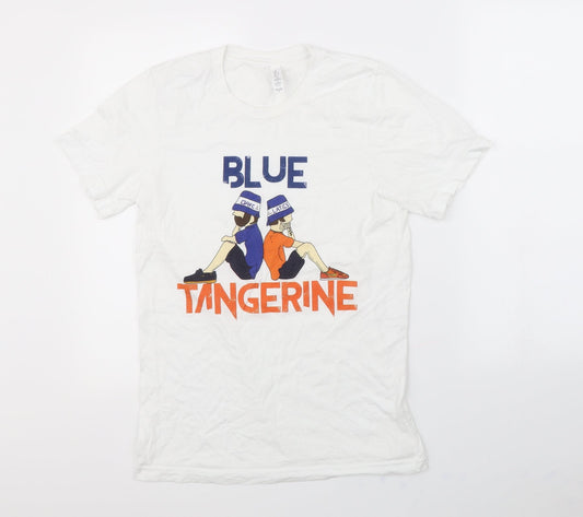 Mens UK Size S Canvas White  T-Shirt