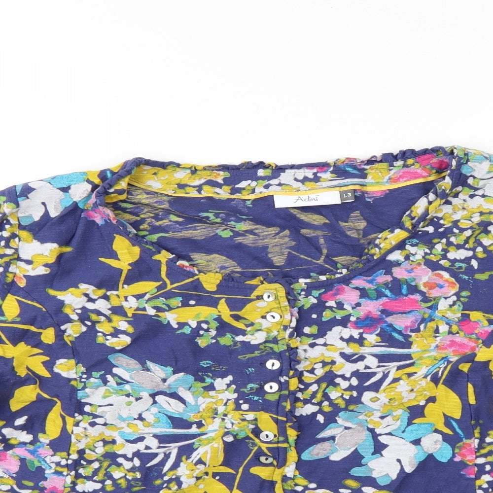 Womens UK Size  Adini Multicoloured Basic Blouse