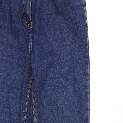 Elite Womens Blue  Denim Straight Jeans Size 14 L27 in