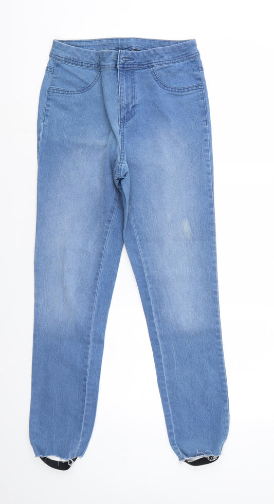 ESMARA Womens Blue  Denim Straight Jeans Size 12 L27 in