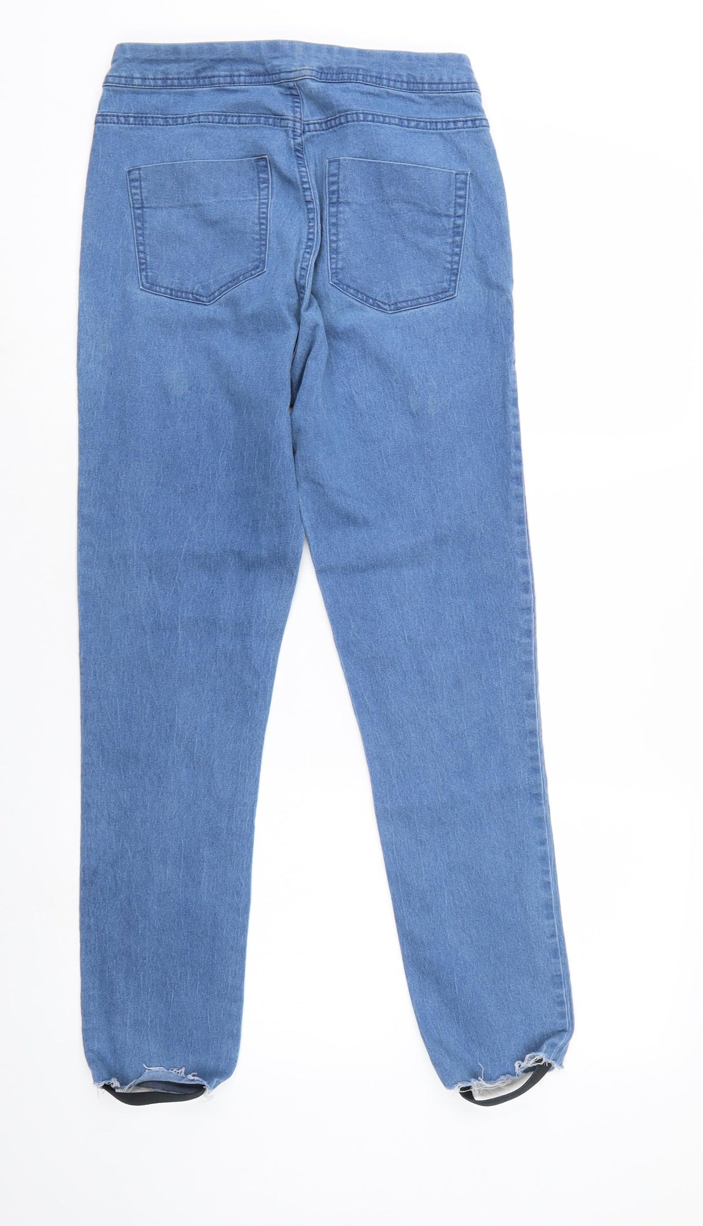 ESMARA Womens Blue  Denim Straight Jeans Size 12 L27 in