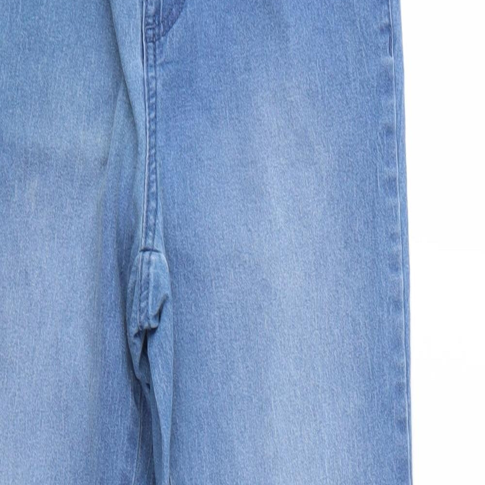 ESMARA Womens Blue  Denim Straight Jeans Size 12 L27 in