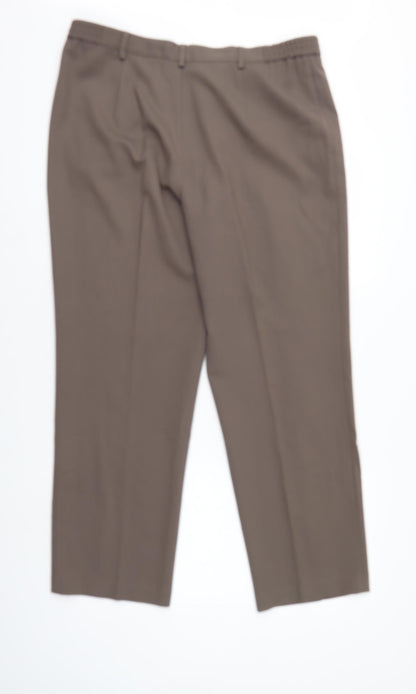 Faber Womens Brown   Trousers  Size 14 L28 in