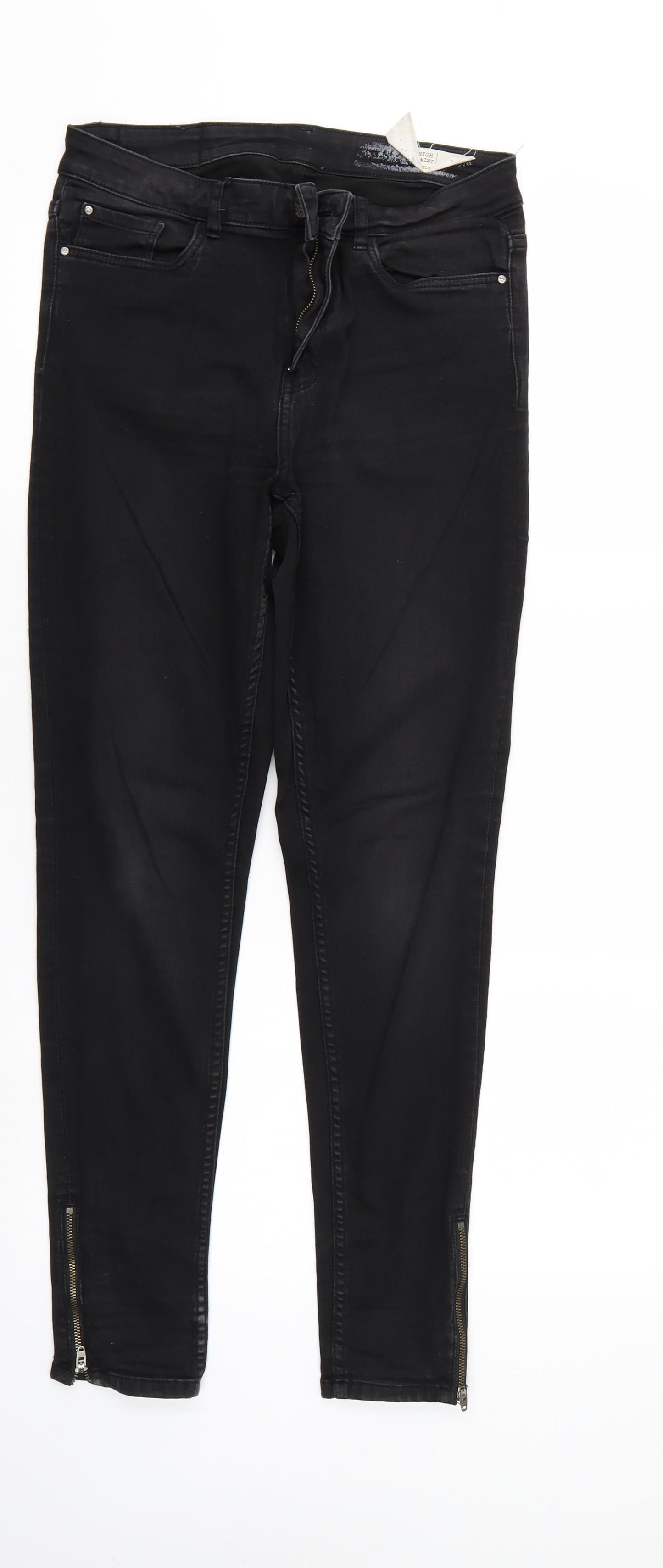 ESMARA Womens Black  Denim Skinny Jeans Size 10 L27 in