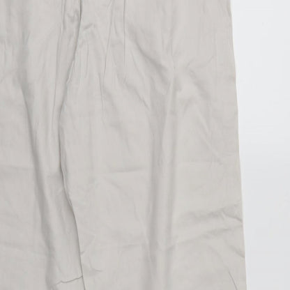 Womens UK Size 16 BM Regular Fit  Ivory Trousers