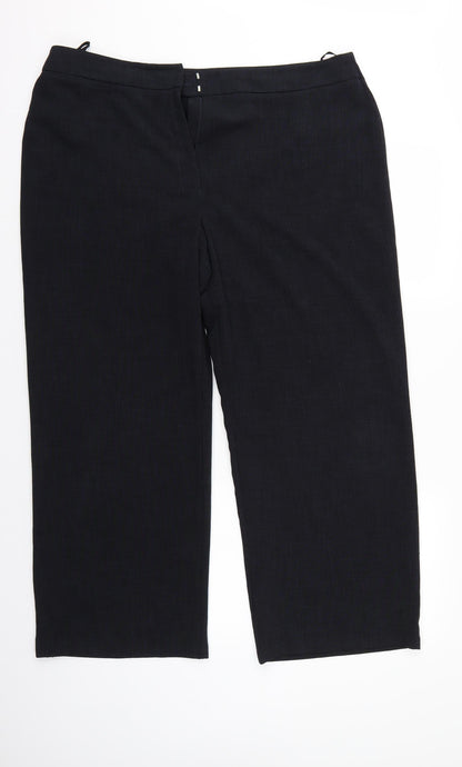Womens UK Size 20 Marks and Spencer Regular Fit  Black Trousers