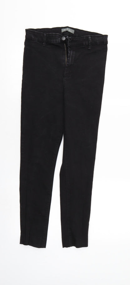 Denim & Co. Womens Black  Denim Jegging Jeans Size 14 L25 in - Elastic Waist