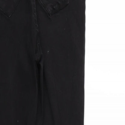 Denim & Co. Womens Black  Denim Jegging Jeans Size 14 L25 in - Elastic Waist